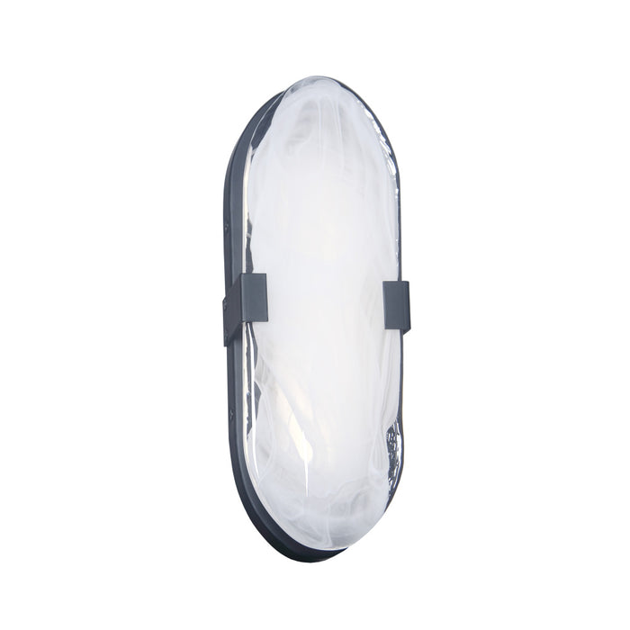 15w Matte Black Wall Sconce With Alabaster Glass | WLA-1215LEDW-MB
