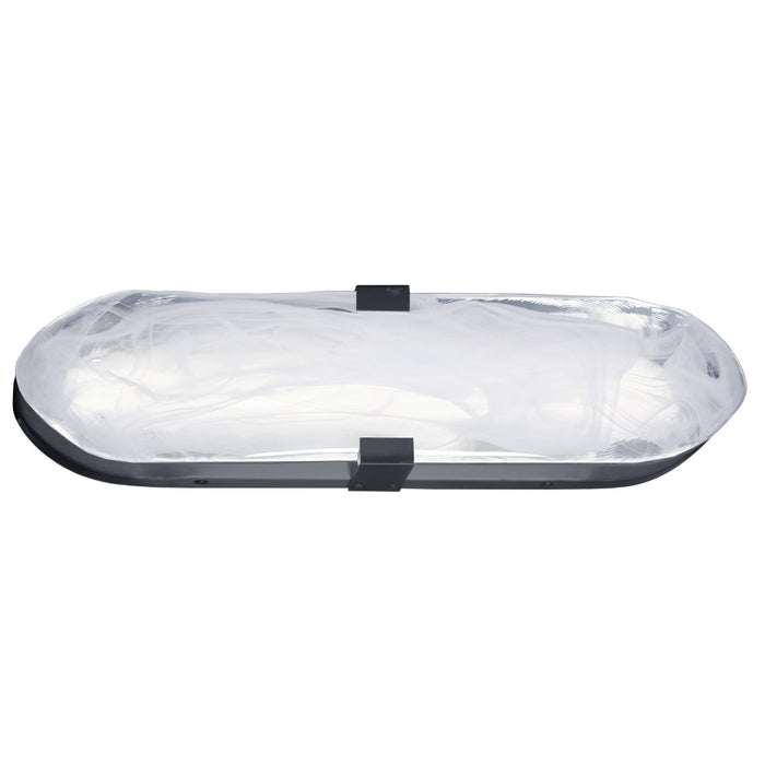 20w Wall Sconce Matte Black With Alabaster Glass | WLA-1620LEDW-MB