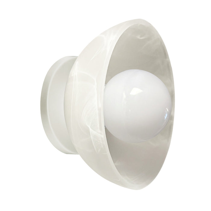 1lt Wall Sconce, Mw W/ Alb Glass | WLK-71W-MW