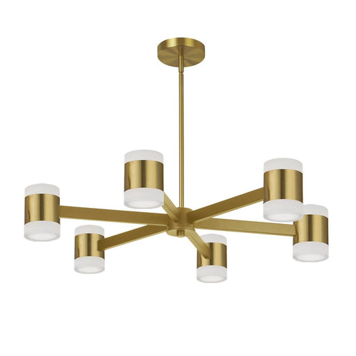 84w Chandelier, Agb W/ Fr Acrylic Diff | WLS-2884LEDC-AGB