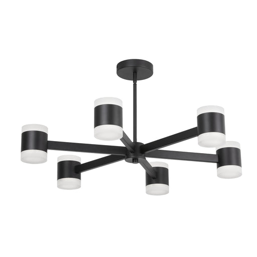 84w Chandelier, Mb W/ Fr Acrylic Diff | WLS-2884LEDC-MB