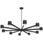 140w Chandelier, Mb W/ Fr Acrylic Diff | WLS-48140LEDC-MB