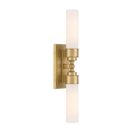 Wilcox 2 Light Led Aged Brass Sconce | WLX-302-AG
