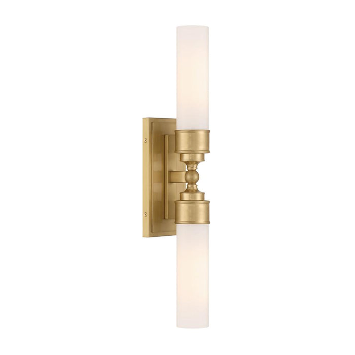 Wilcox 2 Light Led Aged Brass Sconce | WLX-302-AG