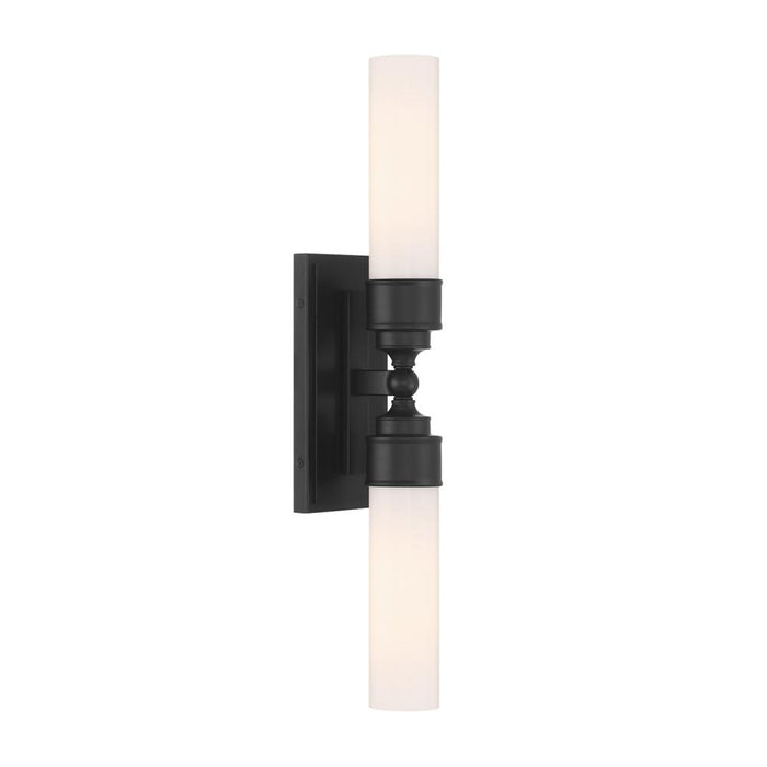 Wilcox 2 Light Led Matte Black Sconce | WLX-302-MK