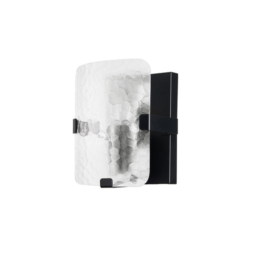 1 Lightt Wall Sconce, Mb W/ Clr Textured Glass | WNE-81W-MB-CLR