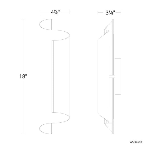 Pirouette Wall Sconce Light | WS-94518-35-AB