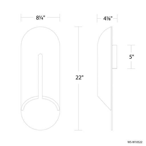 Clog Outdoor Wall Sconce Light | WS-W10522-27-WV/AB