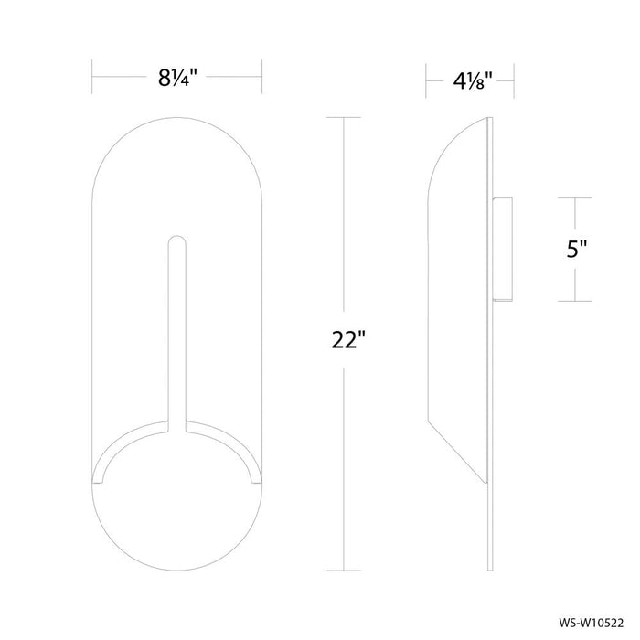 Clog Outdoor Wall Sconce Light | WS-W10522-27-WV/AB