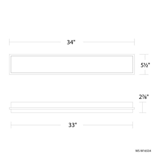 Ice Bar Outdoor Wall Sconce Light | WS-W16534-35-BK