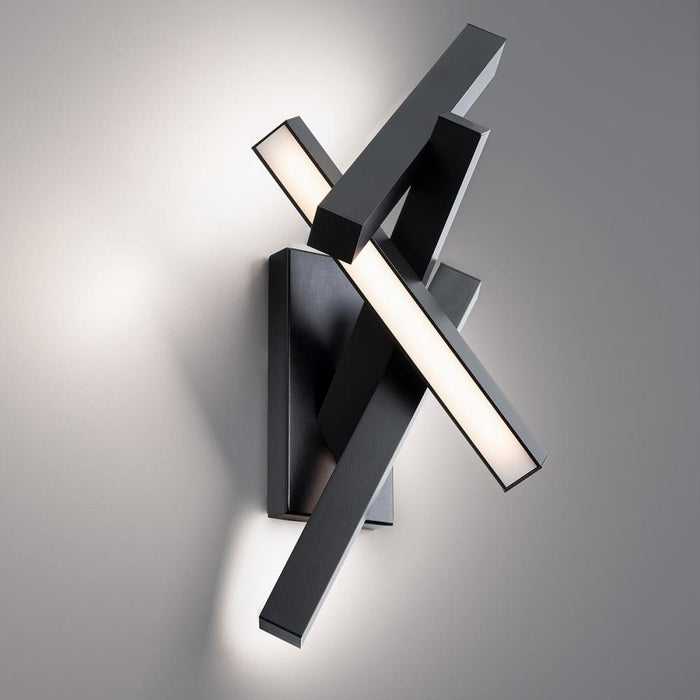 Chaos Outdoor Wall Sconce Light | WS-W64824-BK