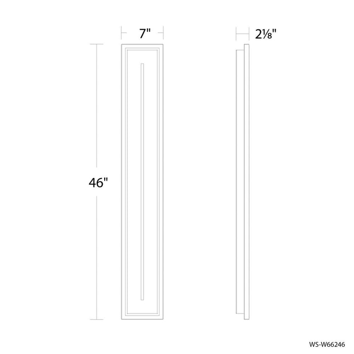 Midnight Outdoor Wall Sconce Light | WS-W66246-40-BK