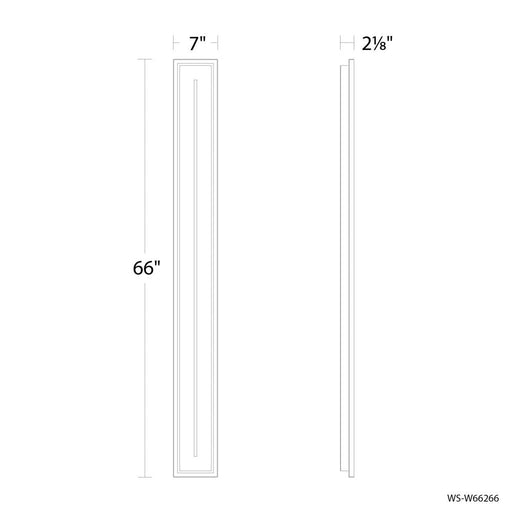 Midnight Outdoor Wall Sconce Light | WS-W66266-40-BK