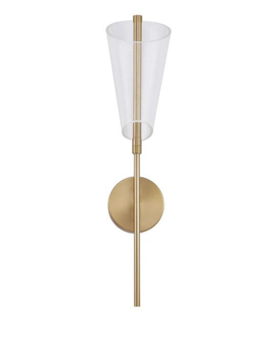 Mulberry 24-in Brushed Gold/light Guide Led Wall Sconce | WS62524-BG/LG-UNV