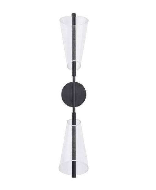 Mulberry 29-in Black/light Guide Led Wall Sconce | WS62629-BK/LG-UNV