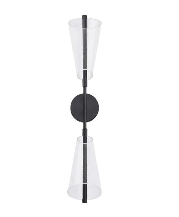 Mulberry 29-in Black/light Guide Led Wall Sconce | WS62629-BK/LG-UNV