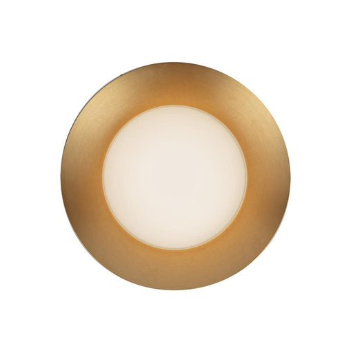 Cleo 9-in Brushed Gold/opal Glass Led Wall Sconce | WS77909-BG/OP