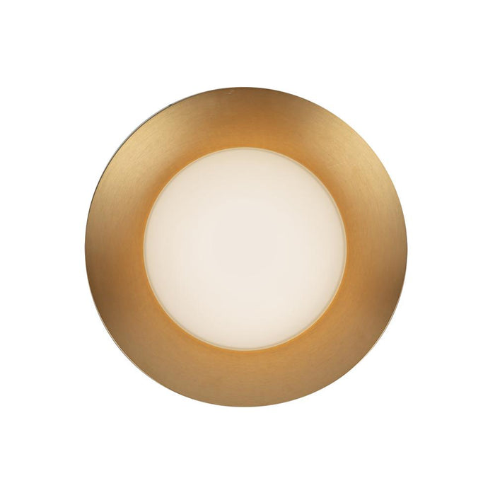 Cleo 9-in Brushed Gold/opal Glass Led Wall Sconce | WS77909-BG/OP