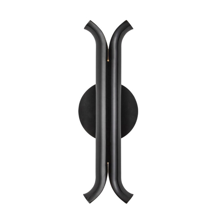 Husk 14-in Glossy Black Led Wall Sconce | WS89714-GBK