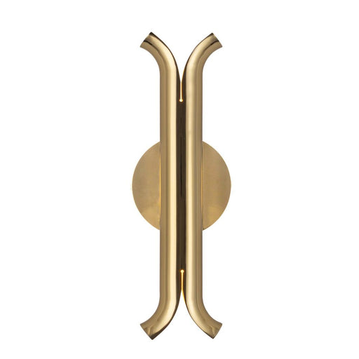 Husk 14-in Metallic Brass Led Wall Sconce | WS89714-MRB