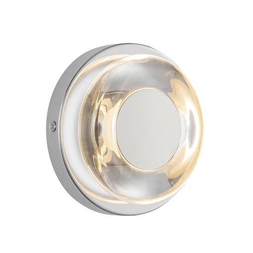 Stephord 4-in Chrome/clear Glass Led Wall Sconce | WS97204-CH/CL