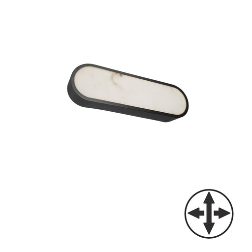 20w Wall Sconce, Mb W/ Alabaster Diffuser | WSH-1620LEDW-MB