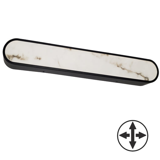 40w Wall Sconce, Mb W/ Alabaster Diffuser | WSH-3240LEDW-MB