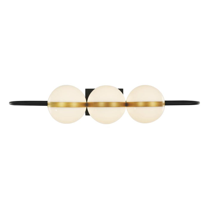 Tagliato 32-in Matte Black/brushed Gold Led Wall/vanity | WV302003MBBG-UNV