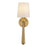 Bridgette 16-in Brushed Gold/white Linen Socket Wall/vanity Light | WV497106BGWL