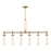 Wynwood 52-in Vintage Brass/glossy Opal 6 Lights Linear Pendant | LP355652VBGO