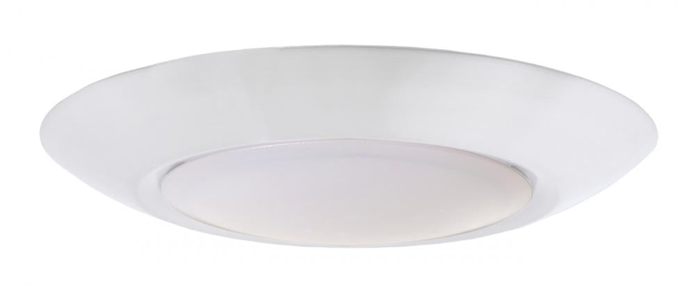 Craftmade Slim Line 1 Light 4" LED Flushmount in White (6" Overall Diameter)
