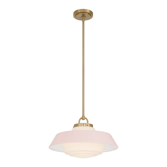 Xander 16'' Vibrant Gold + Blush Pendant | XAN-8006-VG-BH