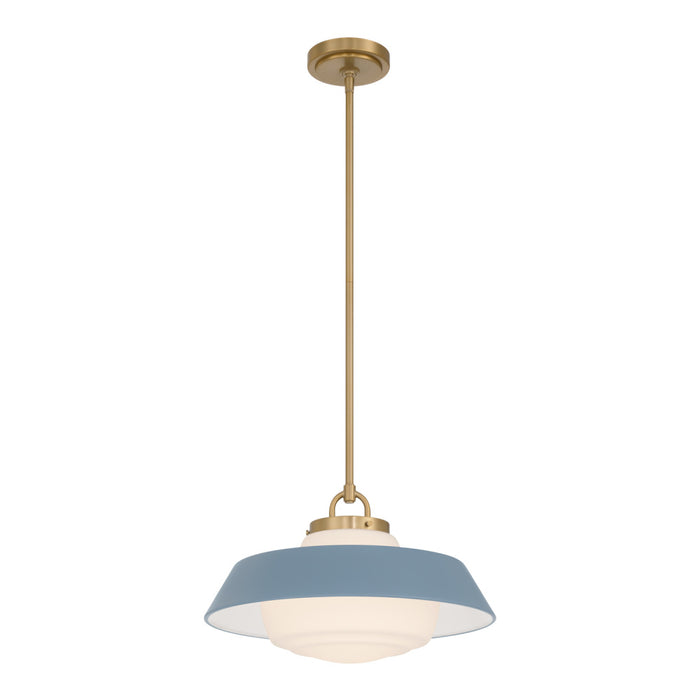 Xander 16'' Vibrant Gold + Blue Pendant | XAN-8006-VG-BL