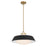 Xander 20'' Vibrant Gold + Matte Black Pendant | XAN-8009-VG-MK