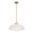 Xander 20'' Vibrant Gold + White Pendant | XAN-8009-VG-WH