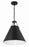 Crystorama Xavier 3 Light Matte Black Pendant