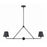 Crystorama Xavier 2 Light Matte Black Linear Chandelier