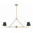 Crystorama Xavier 2 Light Vibrant Gold Linear Chandelier