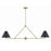 Crystorama Xavier 4 Light Vibrant Gold Linear Chandelier