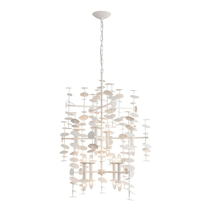 Alora Yukari 41-in Matte White 16 Lights Chandeliers