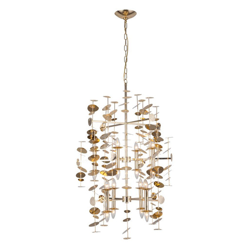 Yukari 41-in Polished Brass 16 Lights Chandeliers | CH340041PB