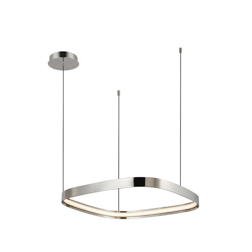 Yukon 19-in Polished Nickel Led Pendant | PD78019-PN