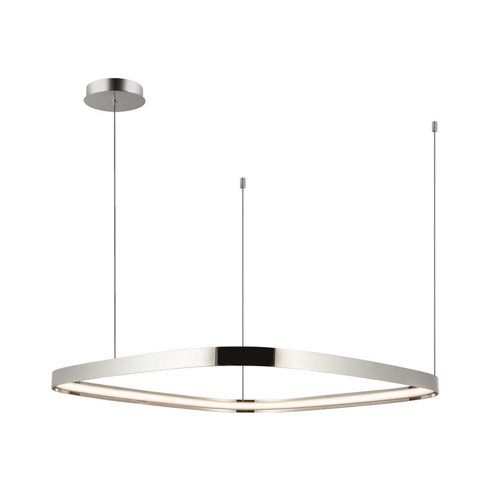 Yukon 31-in Polished Nickel Led Pendant | PD78031-PN-UNV