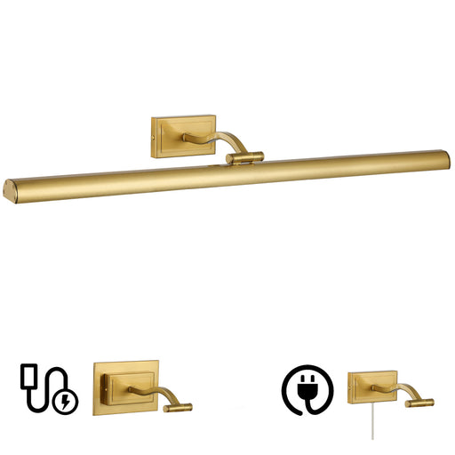 5 Colour Change Temp 40w Aged Brass Picture Light | YVO333-32LED-AGB