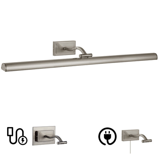 5 Colour Change Temp 40w Satin Chrome Picture Light | YVO333-32LED-SC