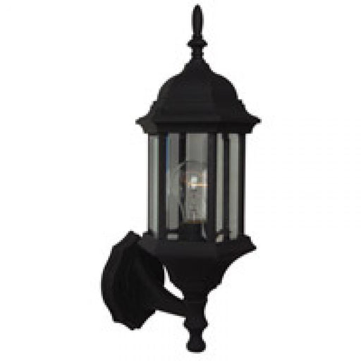 Craftmade Hex Style Cast 1 Light Small Outdoor Wall Lantern in Textured Black