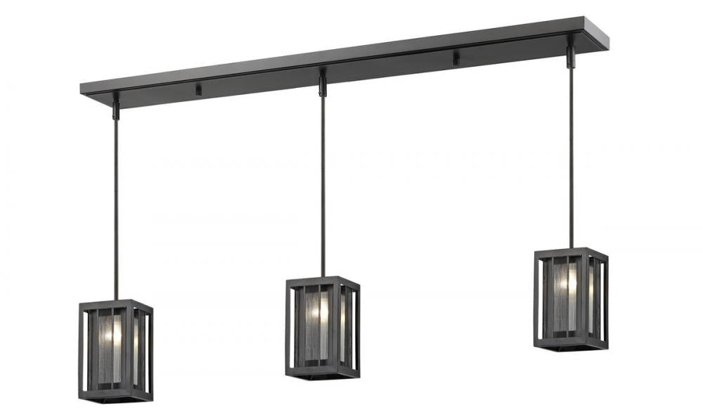 3 Light Linear Chandelier | Z6-58MP-C-3BRZ