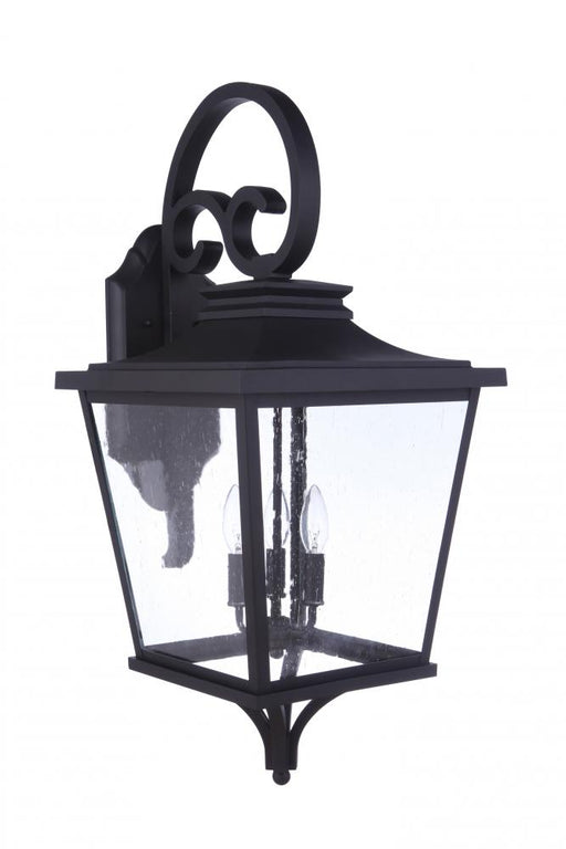 Craftmade Tillman 3 Light Extra Large Outdoor Wall Lantern in Textured Black