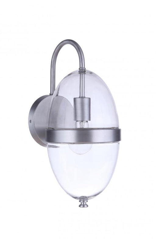 Craftmade Sivo 1 Light Medium Outdoor Wall Lantern in Satin Aluminum