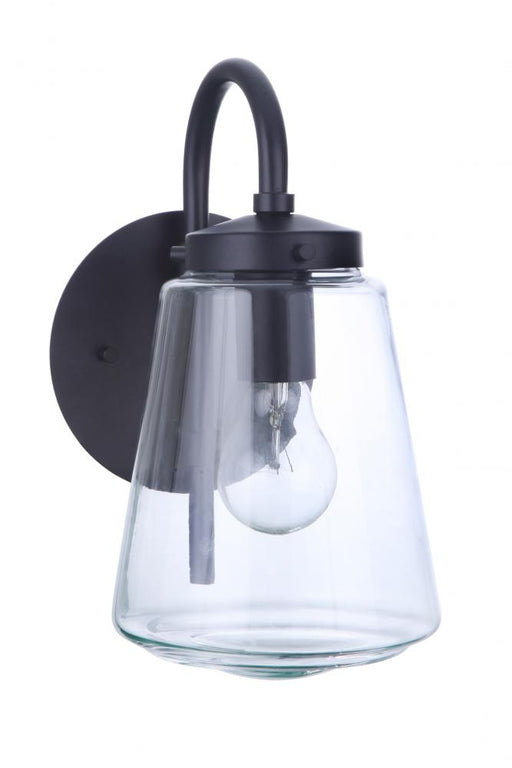Craftmade Laclede 1 Light Small Outdoor Wall Lantern in Midnight